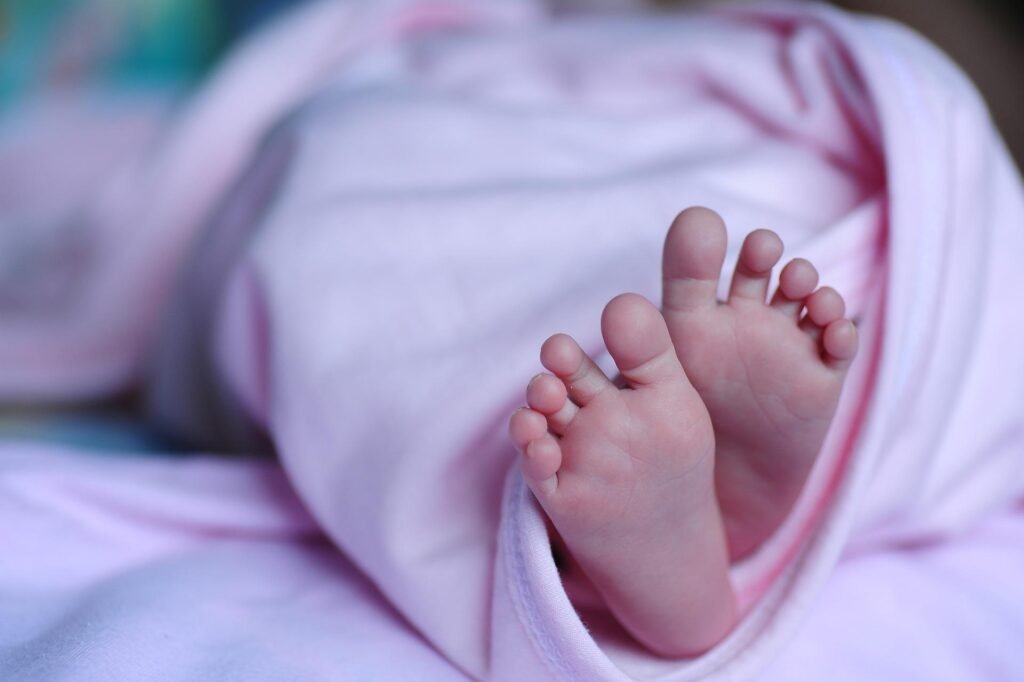 An image of baby feet